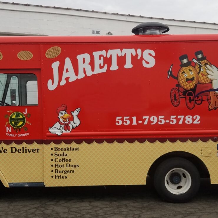 Jarret food truck wrap