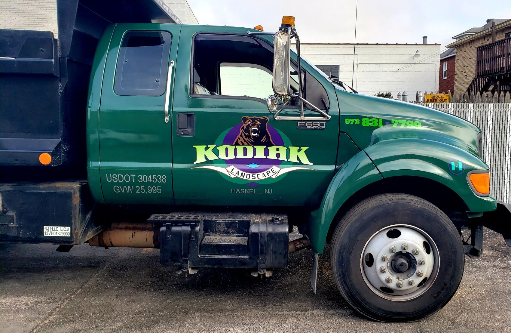 Kodiak landscaping truck color change