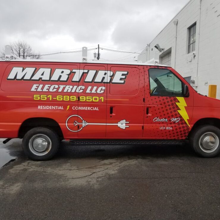 Martire electric ford van wrap