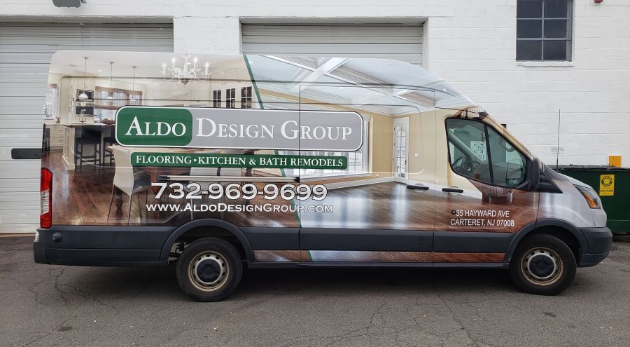 Ford transit full commercial wrap