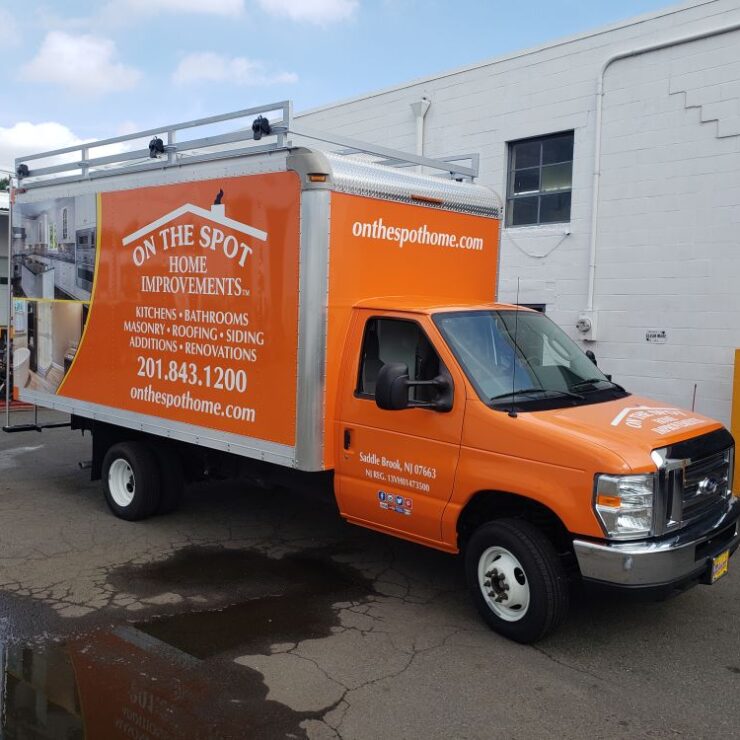 Box truck wrap and color change