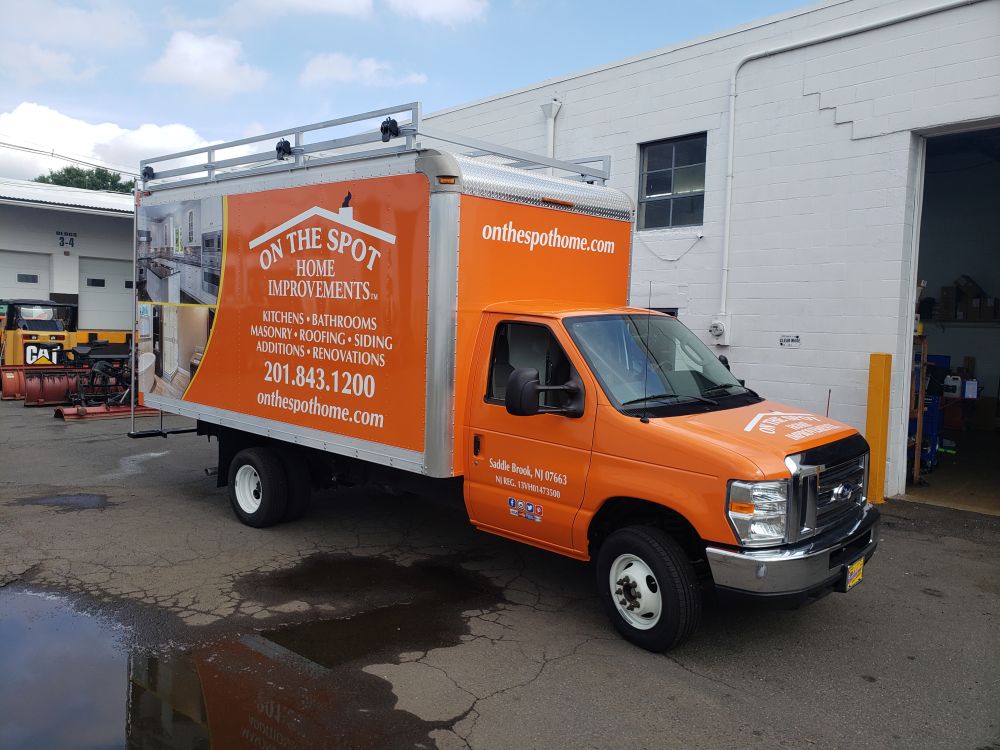Box truck wrap and color change