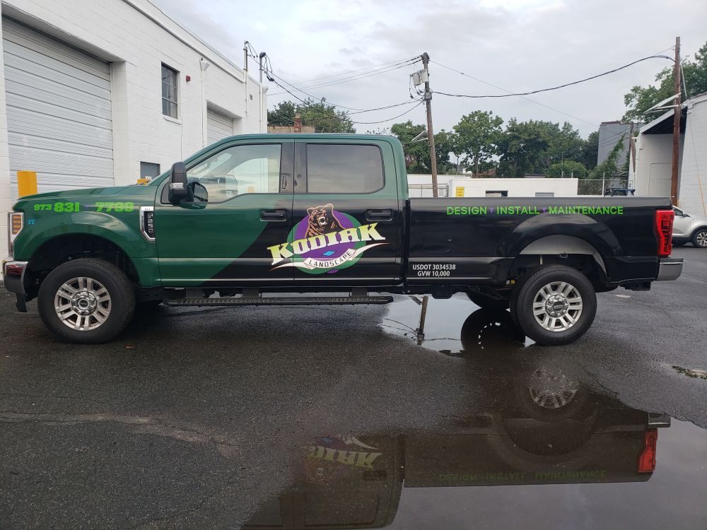 Kodiak landscape truck wrap