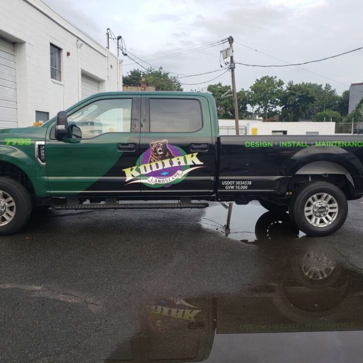 Kodiak landscape truck wrap