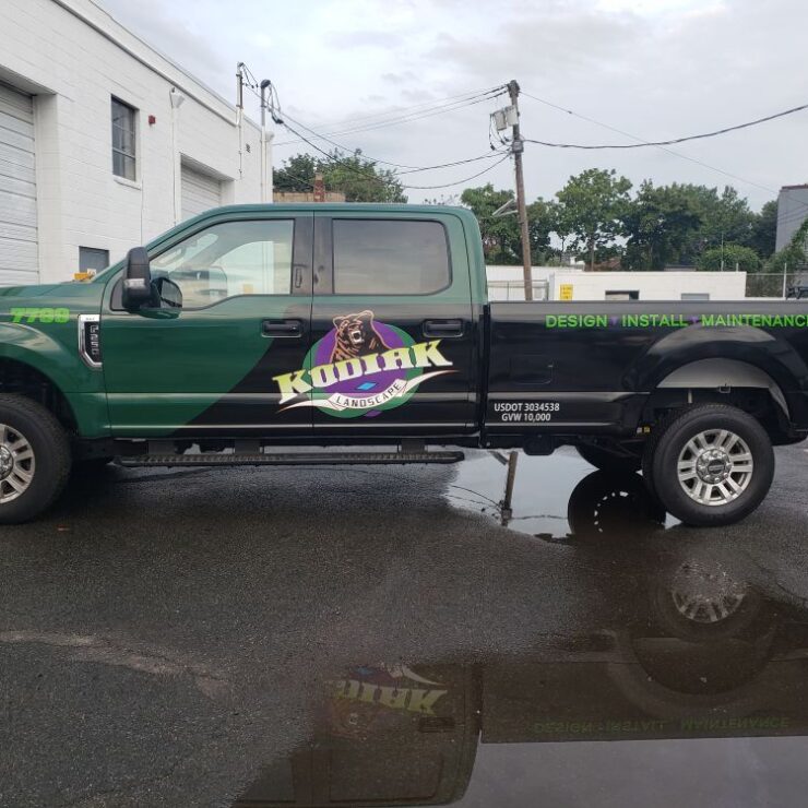 Kodiak landscape truck wrap