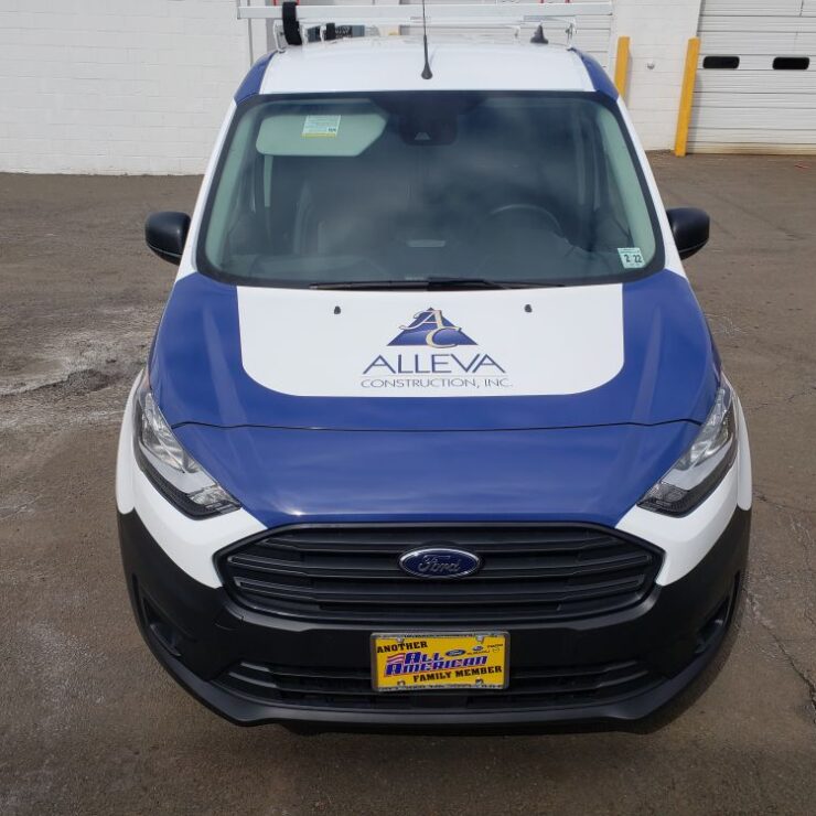 Ford transit van hood wrap