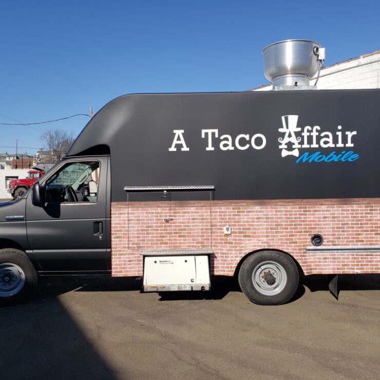 Custom food truck wrap