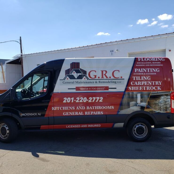 Ford transit partial wrap