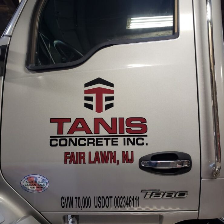 Door Lettering for Tanis Concrete