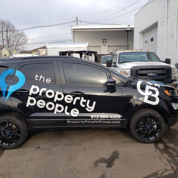 The Property People car lettering
