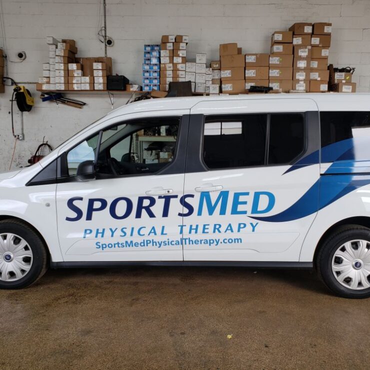 SportsMed Ford Transit Connect lettering