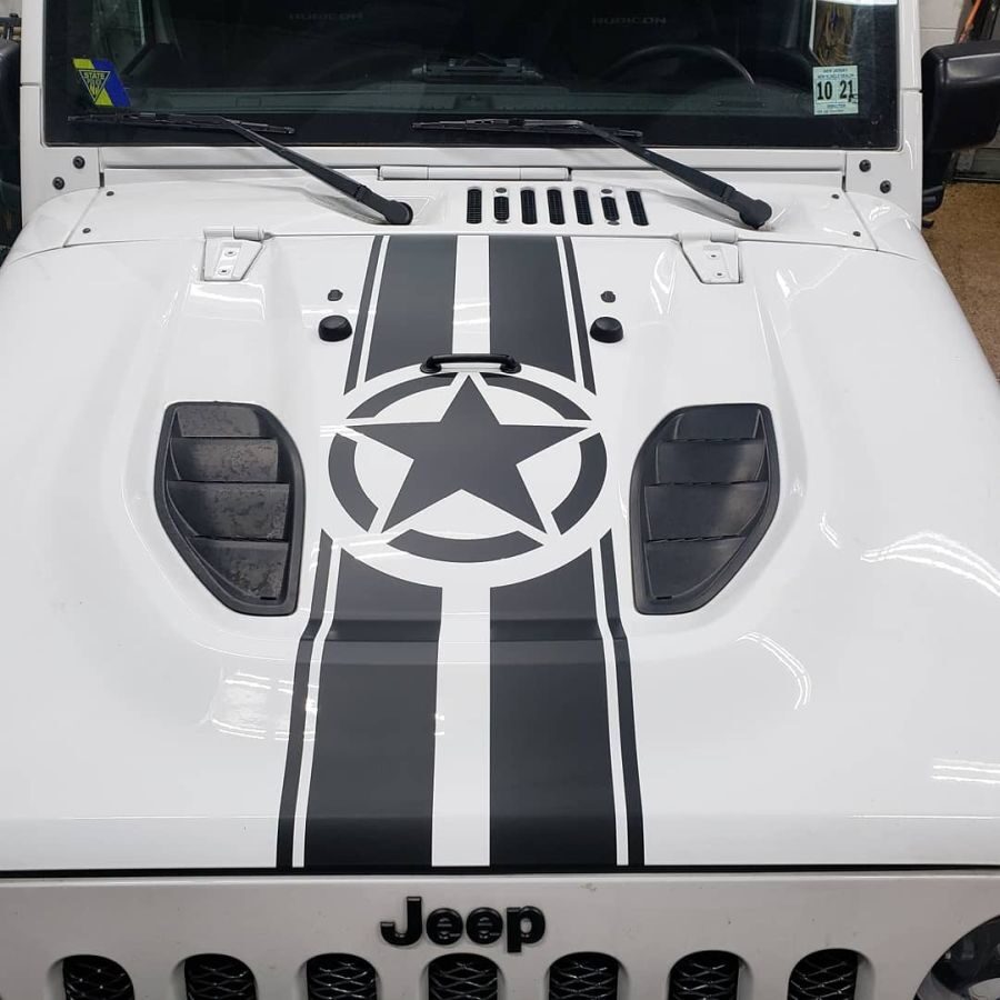 Jeep Wrangler custom striping