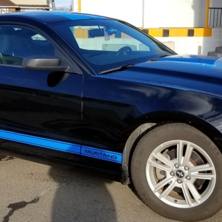 Ford Mustang door striping