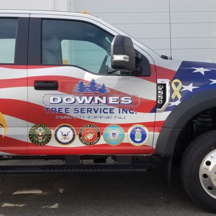 Downes ford truck wrap