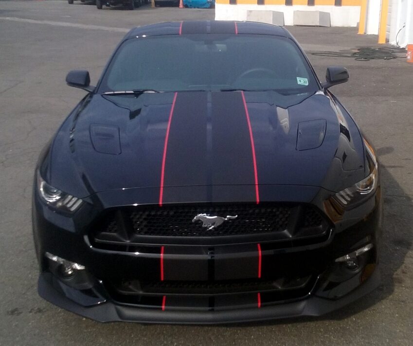 Ford Mustang racing stripes