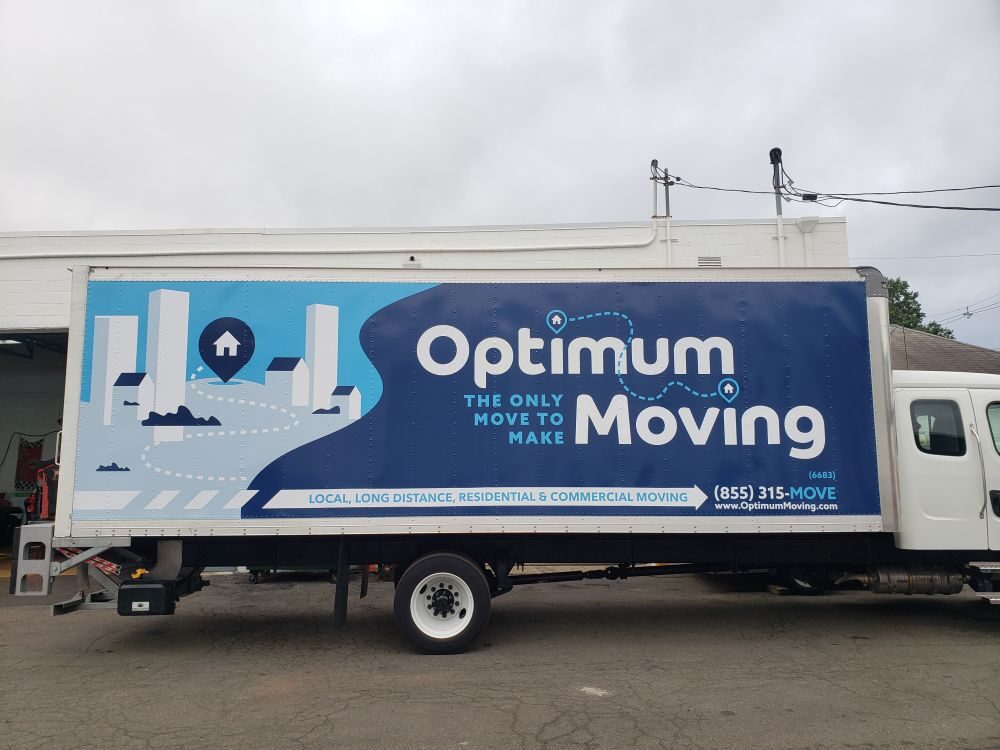 Optimum Moving box truck wrap