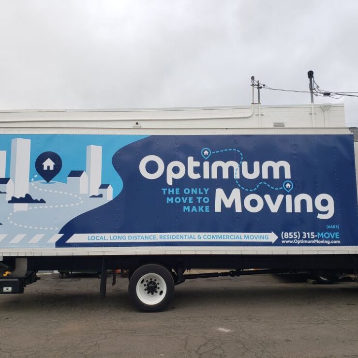 Optimum Moving box truck wrap