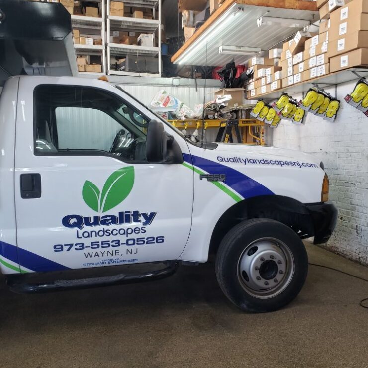 Landscaping truck wrap