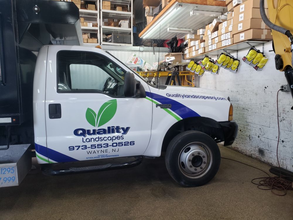 Landscaping truck wrap