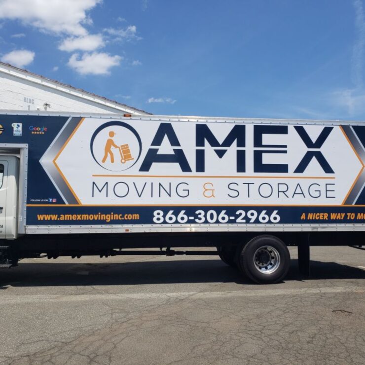 Amex Moving box truck wrap