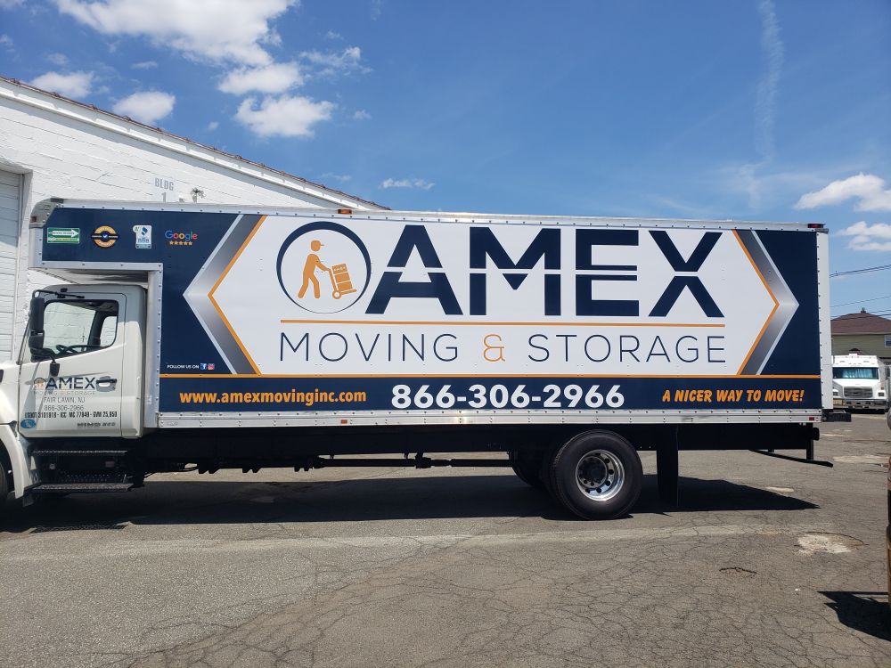 Amex Moving box truck wrap