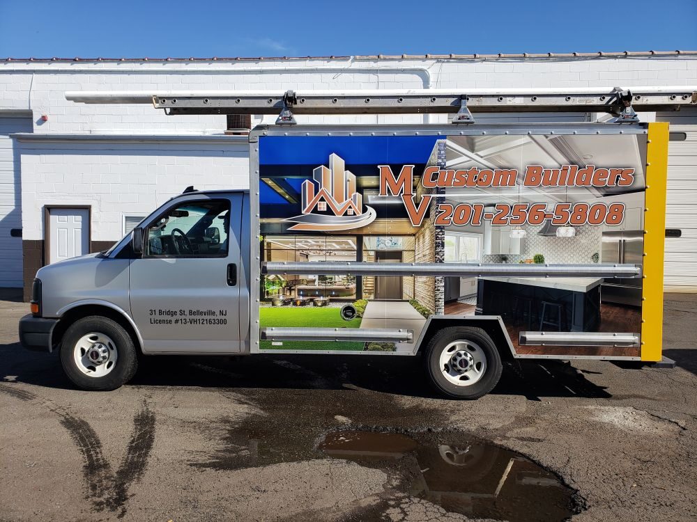 Chevy box truck wrap and color change