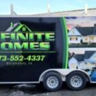 Trailer lettering and partial wrap