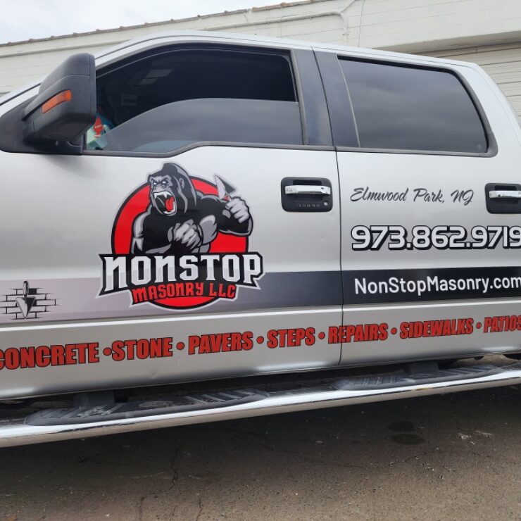 Custom truck lettering and graphics