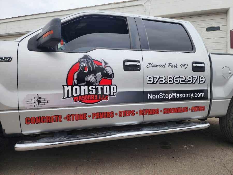 Custom truck lettering and graphics